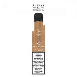 Elf bar 600 DISPOSABLE Pod Mod - Cream Tobacco - 20mg/ml