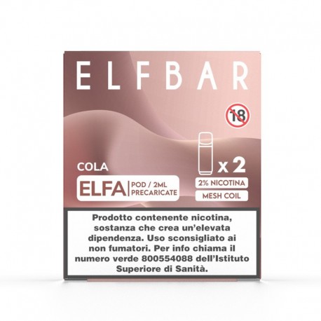 ElfBar ELFA Pod Prefilled - Cola - 20mg/ml - 2pz