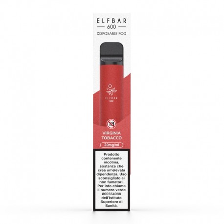 Elf bar 600 DISPOSABLE Pod Mod - Virginia Tobacco
