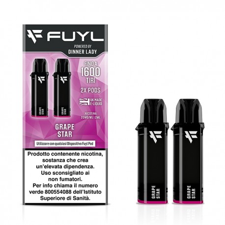 Dinner Lady Fuyl Pod Prefilled - Grape Star - 20mg/ml - 2pcs