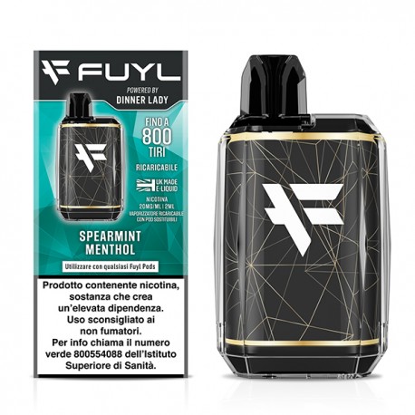 Dinner Lady Fuyl Pod Kit con Spearmint Menthol Precaricata - 20mg/ml