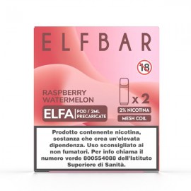 ElfBar ELFA Pod Precaricate - Raspberry Watermelon - 20mg/ml - 2pcs