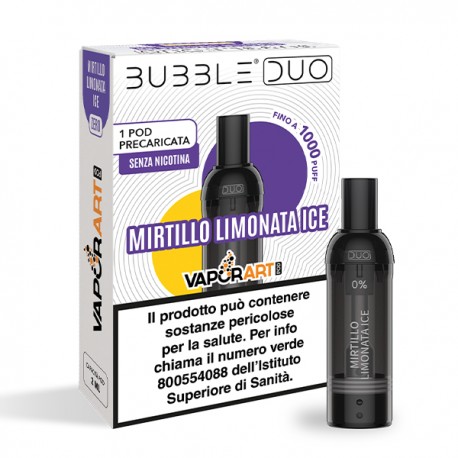 Vaporart Bubble Duo Pod Precaricata - Mirtillo Limonata Ice - 1pz
