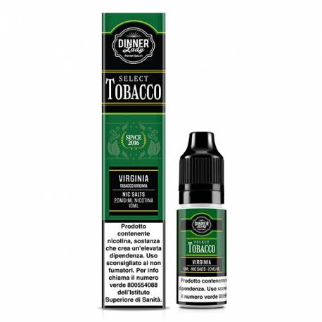 Dinner Lady Nic Salts Virginia Tobacco - 10ml