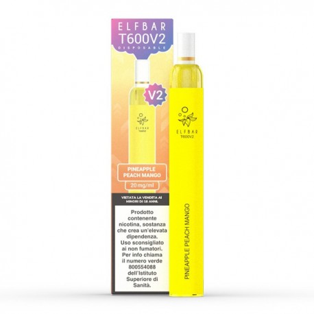 Elf bar T600 V2 DISPOSABLE - Pineapple Peach Mango