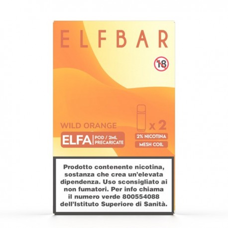 ElfBar ELFA Pod Precaricate - Wild Orange - 2pcs