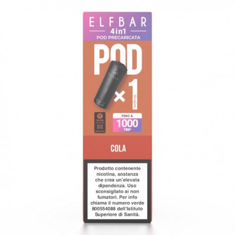 ElfBar 4in1 2ml Pod Precaricata - Cola - 20mg/ml
