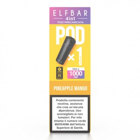 ElfBar 4in1 2ml Pod Prefilled - Pineapple Mango - 20mg/ml