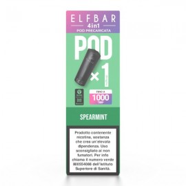 ElfBar 4in1 2ml Pod Precaricata - Spearmint - 20mg/ml