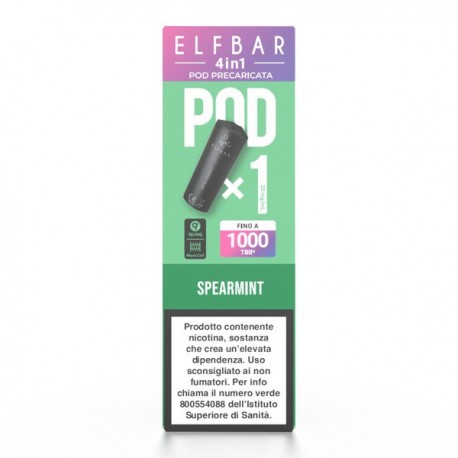 ElfBar 4in1 2ml Pod Precaricata - Spearmint - 20mg/ml