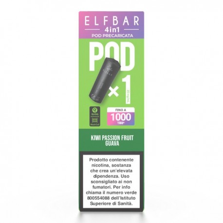 ElfBar 4in1 2ml Pod Precaricata - Kiwi Passion Fruit Guava -