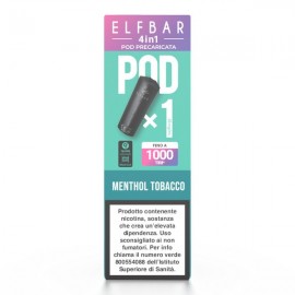 ElfBar 4in1 2ml Pod Precaricata - Menthol Tobacco - 20mg/ml