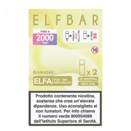 ElfBar ELFA Pod Precaricate - Banana - 2pz