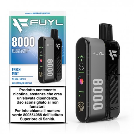 Dinner Lady Fuyl 8000 Starter Kit con Pod Precaricata Fresh