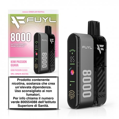 Dinner Lady Fuyl 8000 Starter Kit con Pod Precaricata Kiwi