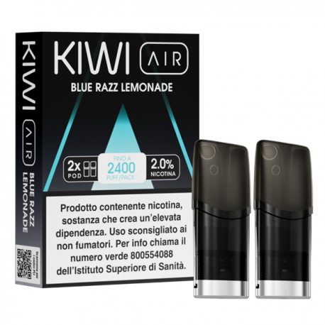 Kiwi Air Pod Precaricate - Blue Razz Lemonade - 2ml - 2pz