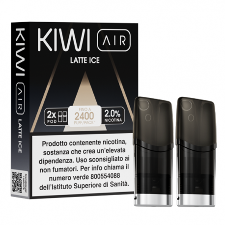 Kiwi Air Pod Precaricate - Latte Ice - 2ml - 2pz