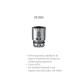 Smok grelna glava V8-RBA za TFV8 - 1kos